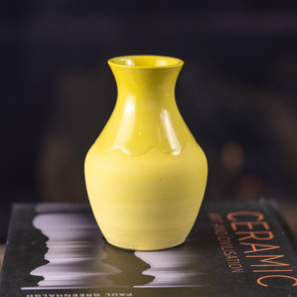 Pot #309 - Medium Decorative Colored Porcelain Bud Vase - Dan Pearce Ceramics