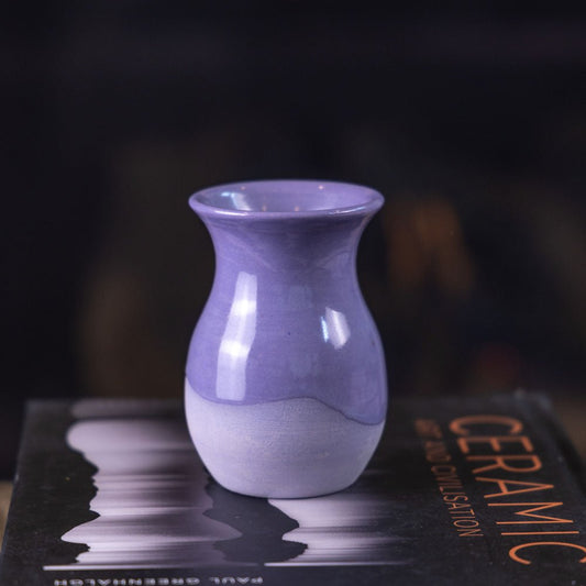 Pot #313 - Small Decorative Colored Porcelain Pot - Dan Pearce Ceramics