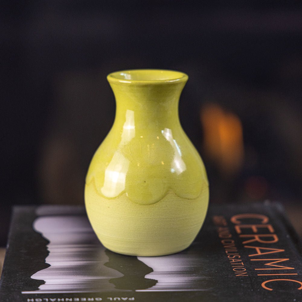 Pot #322 - Medium - Small Decorative Colored Porcelain Bud Vase - Dan Pearce Ceramics