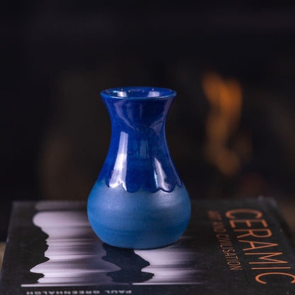 Pot #338 - Small Decorative Colored Porcelain Bud Vase - Dan Pearce Ceramics