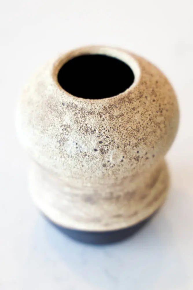 Pot #51 of 162 - Black Stoneware Decorative Magma Pot - Dan Pearce Ceramics