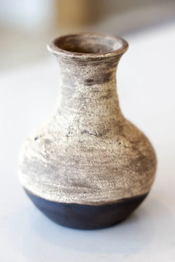 Pot #52 of 162 - Black Stoneware Decorative Magma Pot (Seconds) - Dan Pearce Ceramics