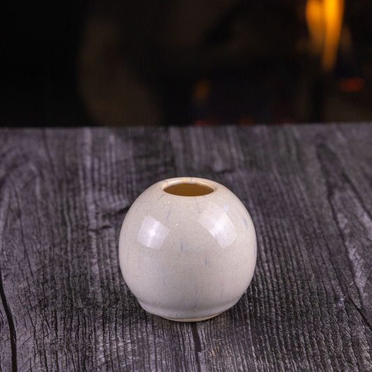 Pot #549 Miniature Tiny Stoneware Sphere Pot - Dan Pearce Ceramics