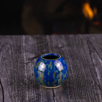 Pot #573 Miniature Tiny Stoneware Sphere Pot - Dan Pearce Ceramics