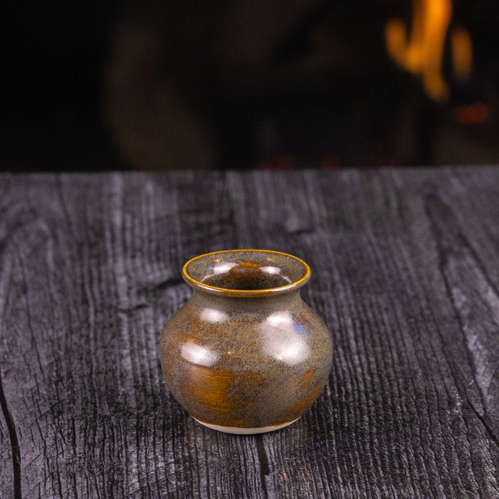 Pot #581 Miniature Tiny Stoneware Pot - Dan Pearce Ceramics