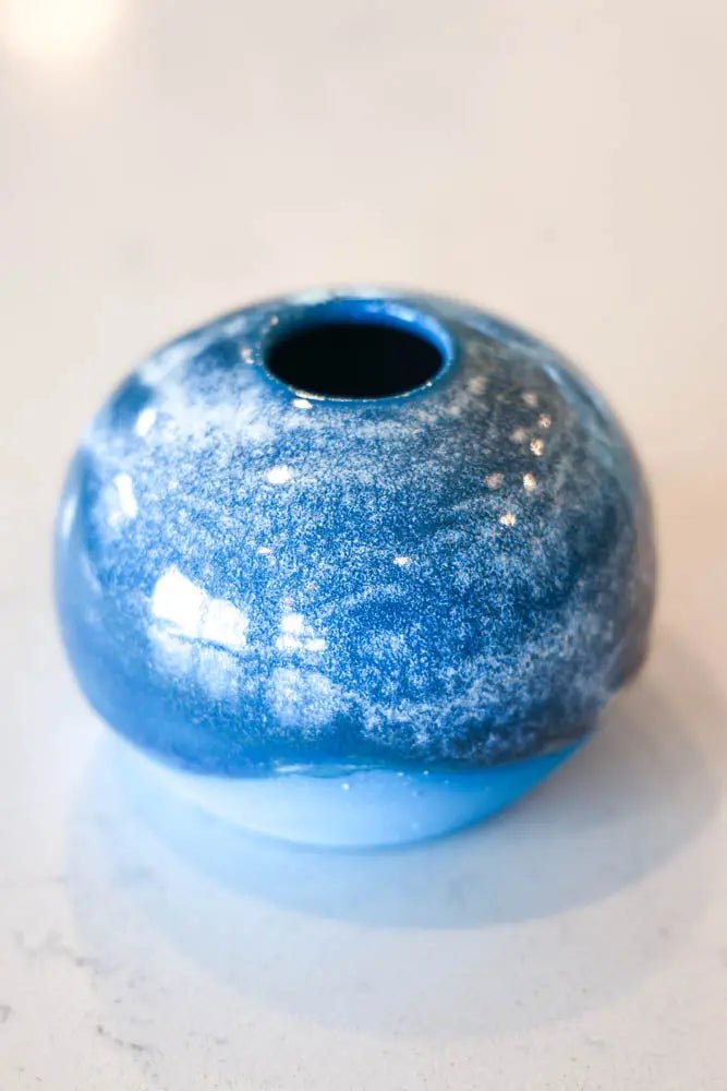 Pot #81 of 162 - Colored Porcelain Pot - Dan Pearce Ceramics