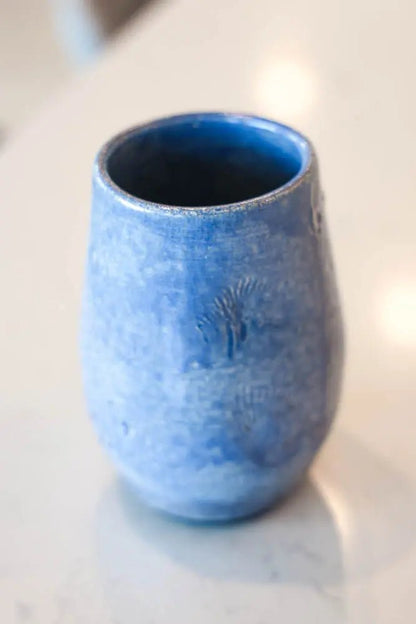 Pot #90 of 162 - Raku - Fired Textured Pot - Dan Pearce Ceramics