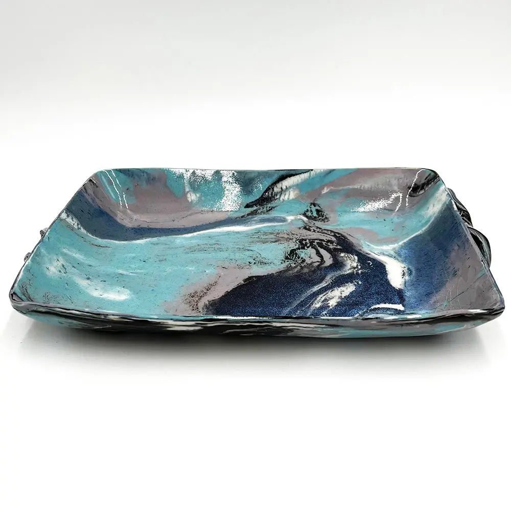 Small & Beautiful Baking/Serving Dish: Marbled Porcelain & Stoneware - Dan Pearce Ceramics