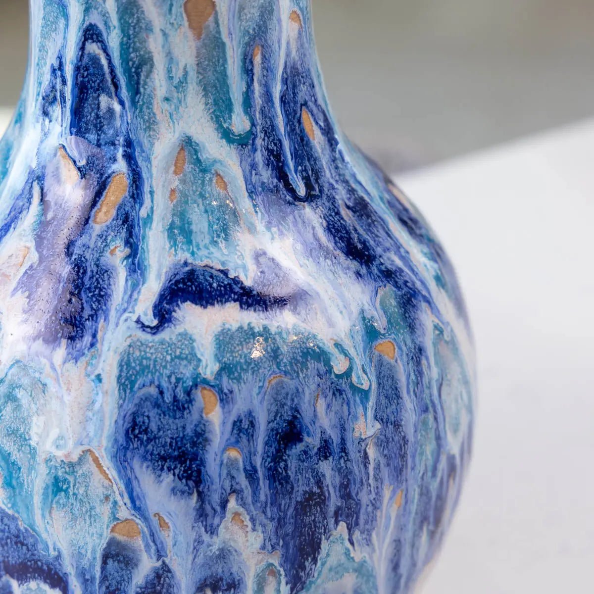 XXL Stoneware Decorative Vase - Ocean Cascade (Alchemy Collection) - Dan Pearce Ceramics