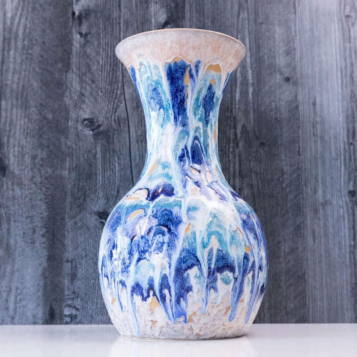 XXL Stoneware Decorative Vase - Ocean Cascade (Alchemy Collection) - Dan Pearce Ceramics