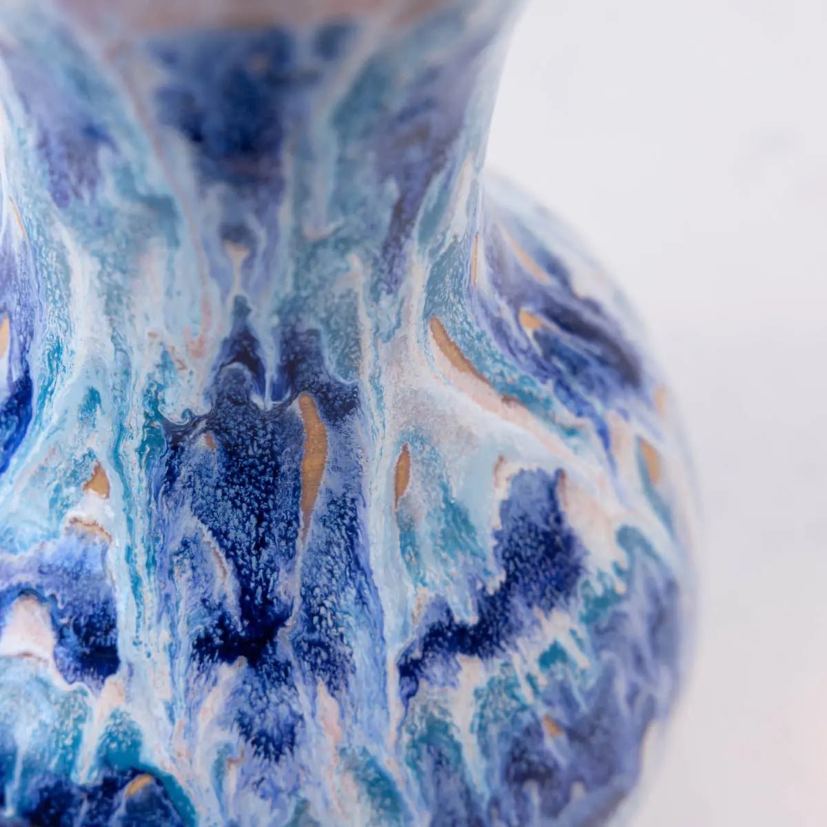 XXL Stoneware Decorative Vase - Ocean Cascade (Alchemy Collection) - Dan Pearce Ceramics