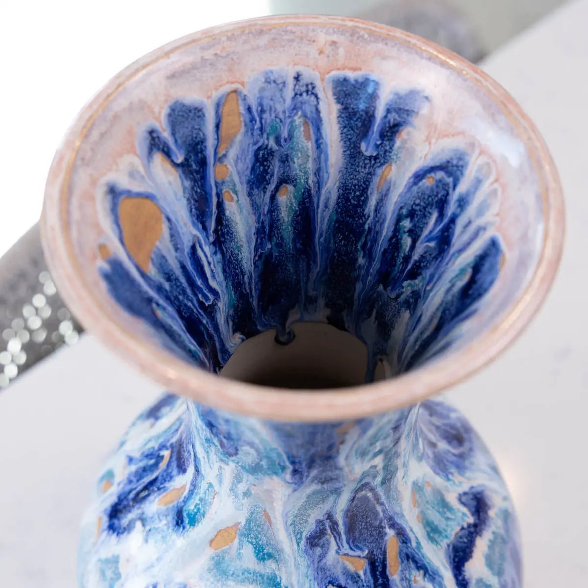 XXL Stoneware Decorative Vase - Ocean Cascade (Alchemy Collection) - Dan Pearce Ceramics