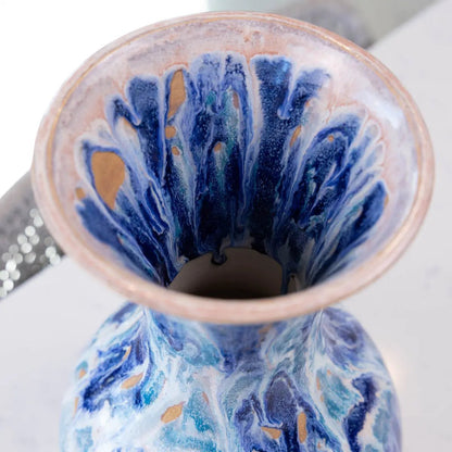 XXL Stoneware Decorative Vase - Ocean Cascade (Alchemy Collection) - Dan Pearce Ceramics