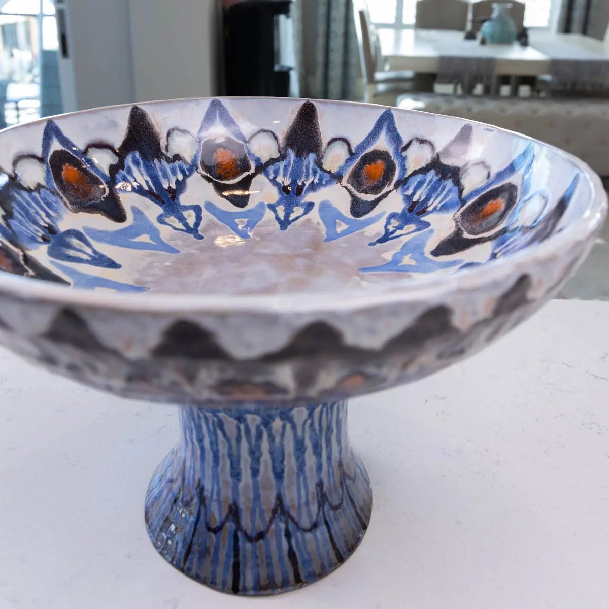 XXXL Stoneware Decorative Birdbath (Alchemy Collection) - Dan Pearce Ceramics